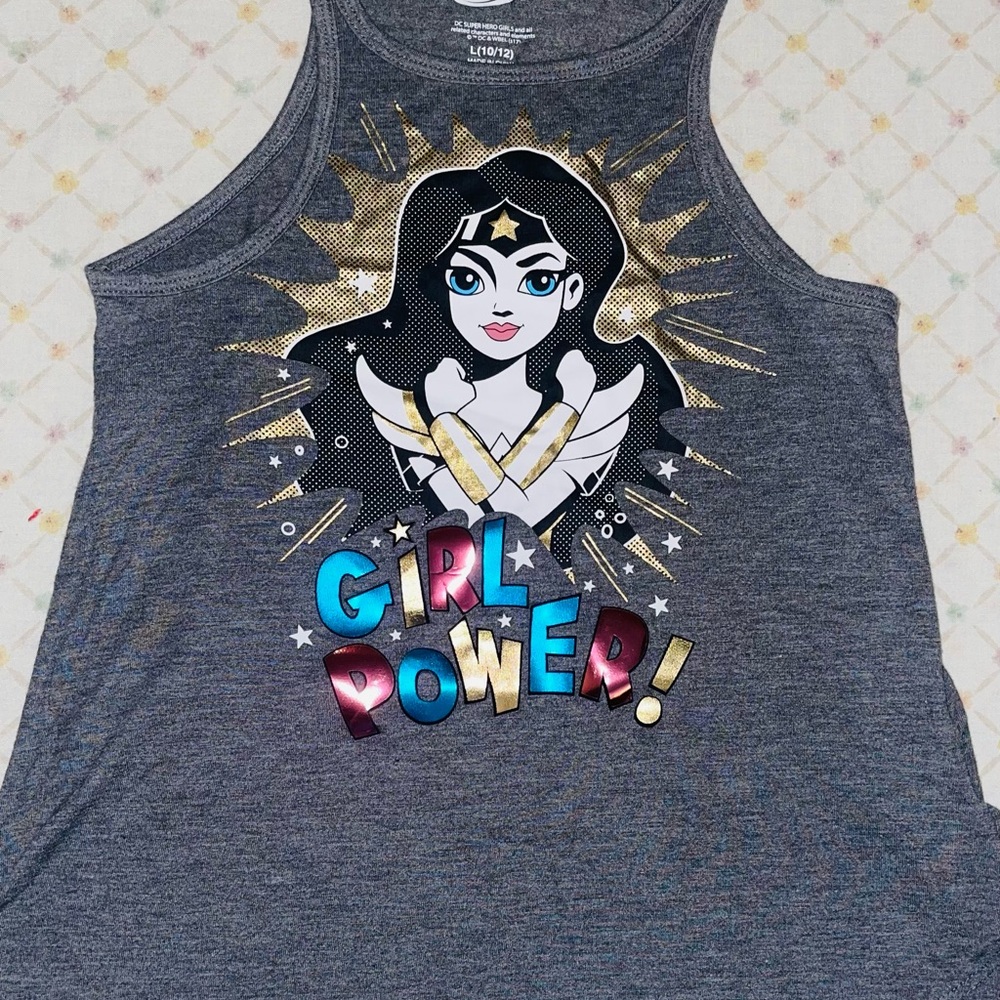 DC Comics Gray Wonder Woman Tank Top
